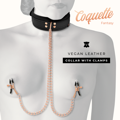 COQUETTE CHIC DESIRE - COLLAR DE CLIP DE PUNTA DE ELEGANCIA CON FORRO DE NEOPRENO