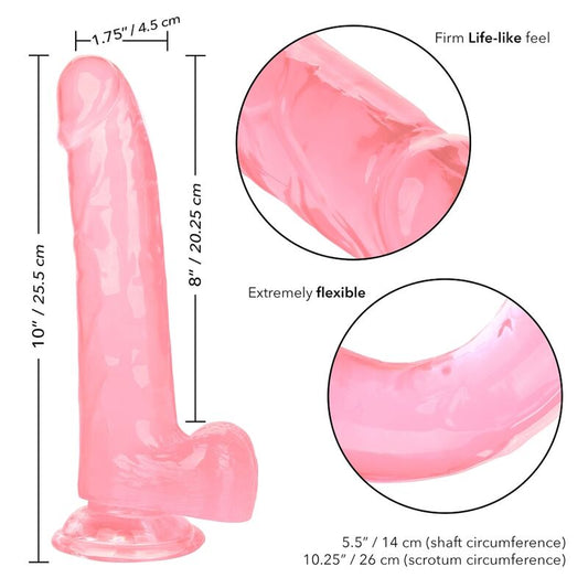 CALEXOTICS - DILDO ROSA TAMAÑO QUEEN 20,3 CM