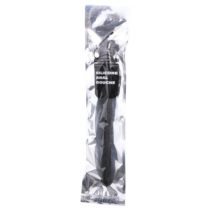 ALL BLACK - RETRACTABLE SILICONE ANAL DOUCHE 27 CM