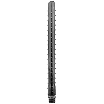 TODO NEGRO - DUCHA ANAL ONDULADA DE SILICONA DE 27 CM