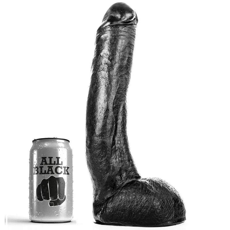 All Black – Dong 29 cm Curvado