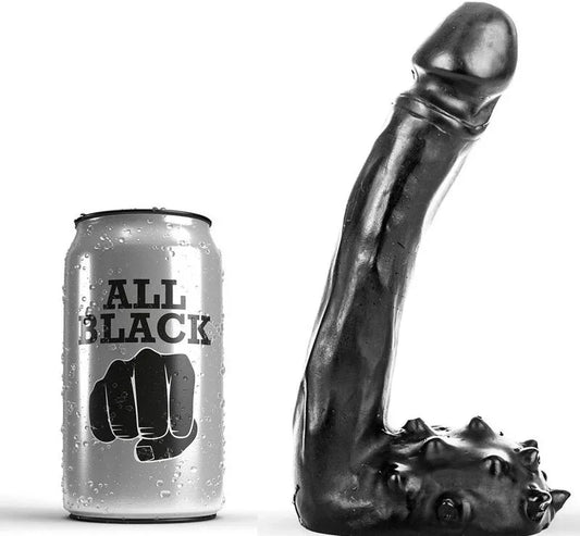 All Black – Gode Réaliste 19 cm