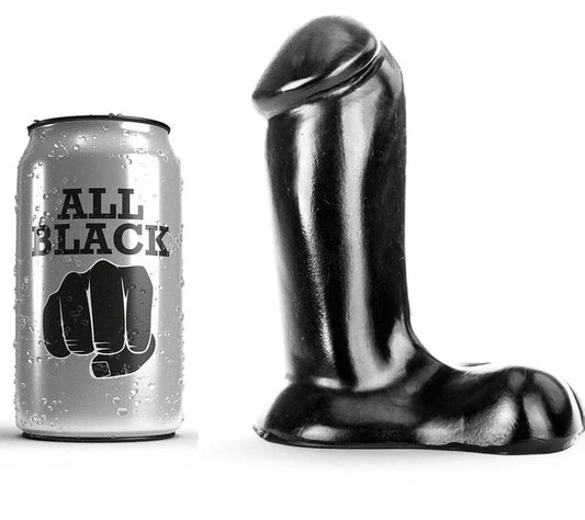 All Black – Gode Réaliste 14 cm