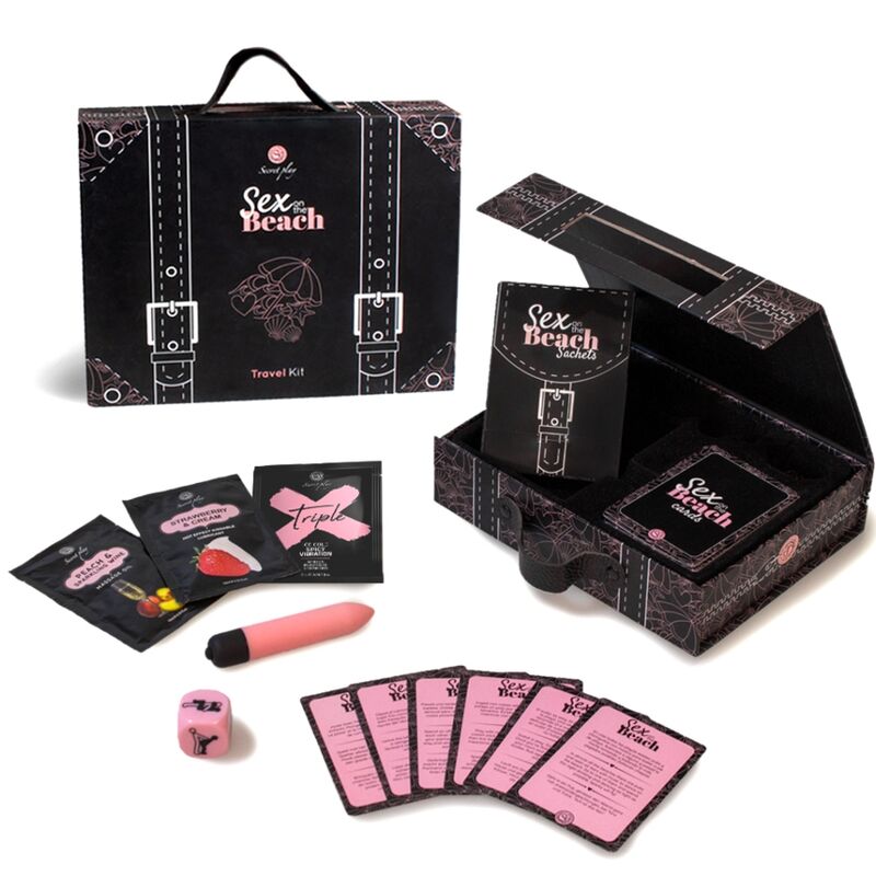 SECRETPLAY - KIT DE VIAJE SEXUAL DE PLAYA (ES/EN/DE/FR/NL/PT)
