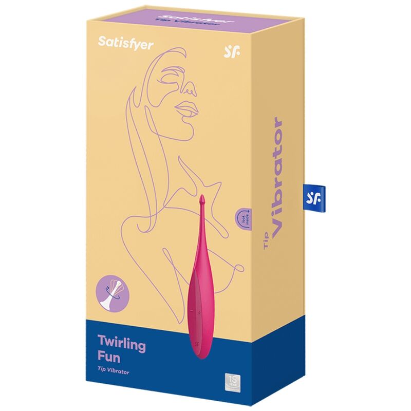 SATISFYER - VIBRADOR ROSA CON PUNTA GIRATORIA Y DIVERTIDA