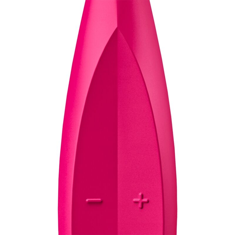 SATISFYER - VIBRADOR ROSA CON PUNTA GIRATORIA Y DIVERTIDA