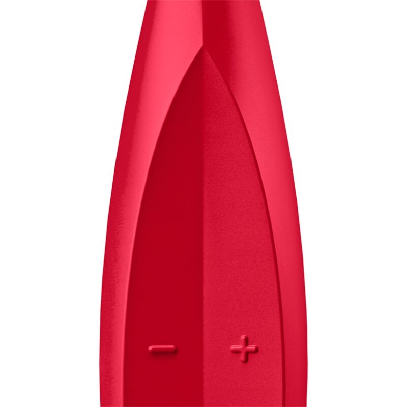 SATISFYER - VIBRADOR CON PUNTA GIRATORIA ROJA