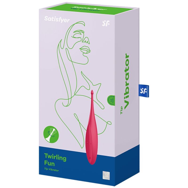 SATISFYER - VIBRADOR CON PUNTA GIRATORIA ROJA