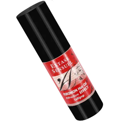 Extase Sensual – Huile de Massage Effet Chauffant aux Phéromones Sucettes 30 ml