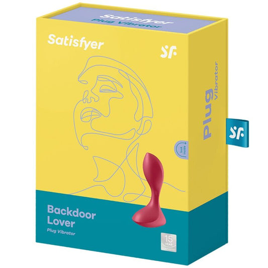 SATISFYER - BACKDOOR LOVER VIBRANT PLUG ROJO