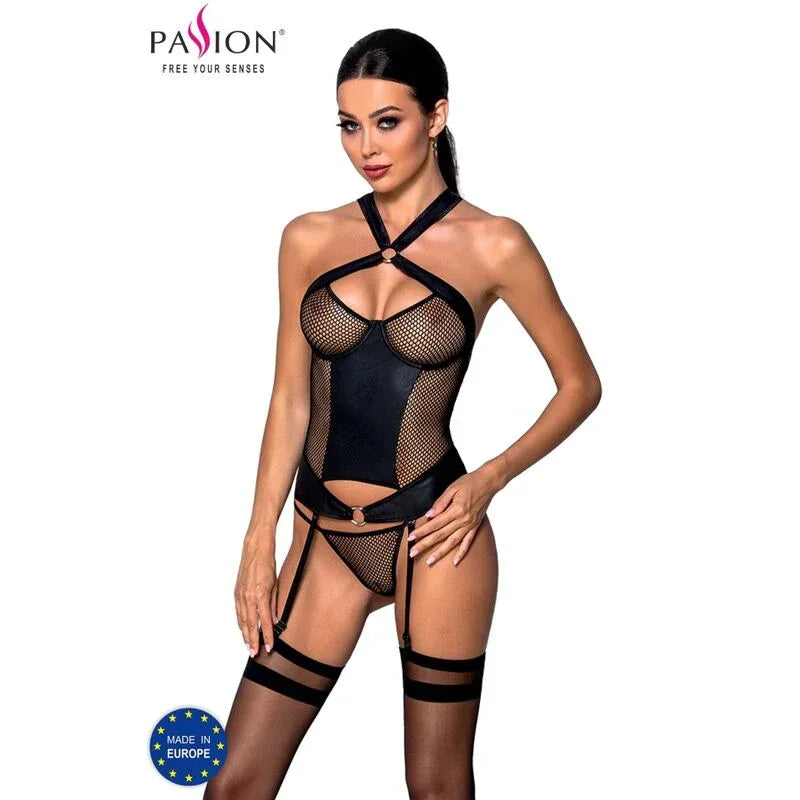 Passion Amanda Corset Cuir Écologique L/XL