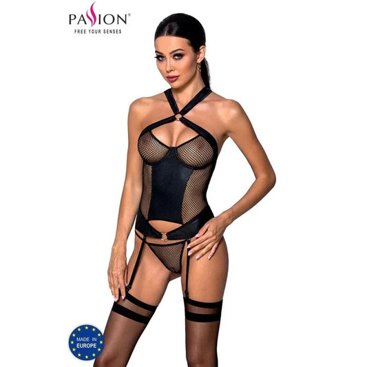 Passion Amanda Corset Cuir Écologique L/XL