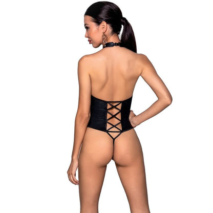 PASIÓN - NANCY BODY DE CUERO ECOLÓGICO L/XL