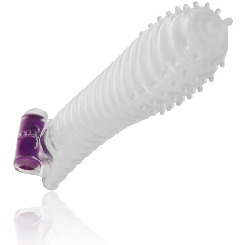Ohmama – Gaine Pénis Texturée avec Balle Vibrante