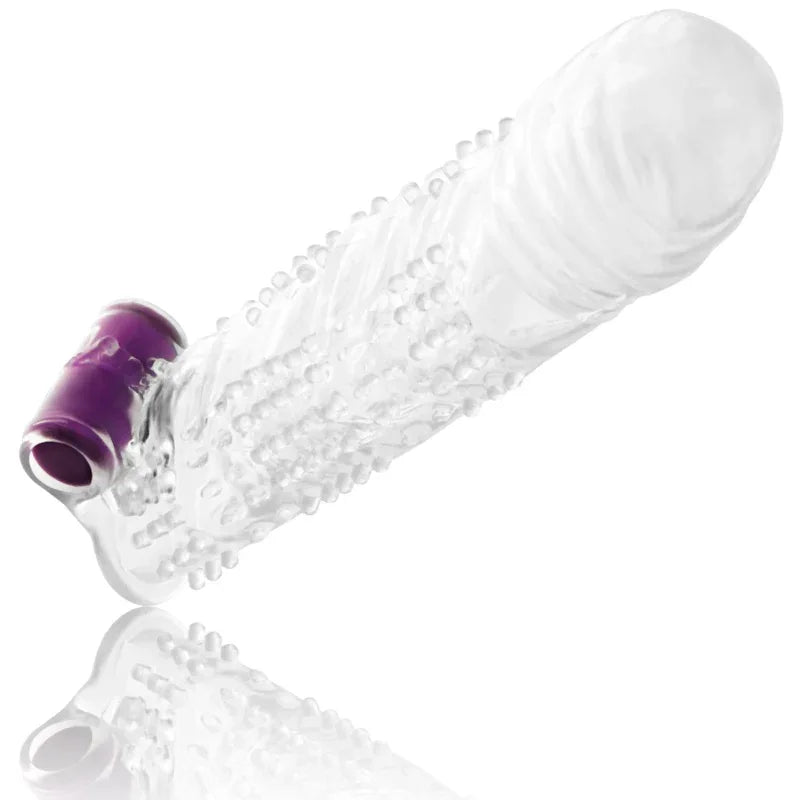 Ohmama – Gaine Pénis Texturée avec Balle Vibrante