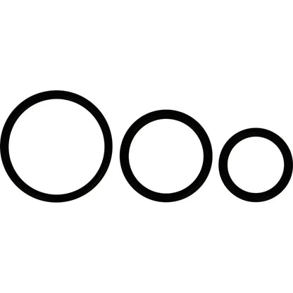 Ohmama – Lot de 3 Anneaux en Silicone Noir