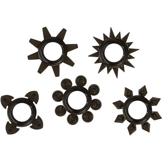 OHMAMA - SET OF 5 SILICONE TESTILE AND PENIS RINGS
