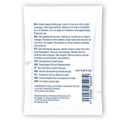 WATERFEEL - DEAU BASE NEUTRE GLISSEMENT GEL 6 ML