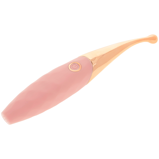OHMAMA - ESTIMULADOR DE CLÍTORIS RECARGABLE 36 MODOS ROSA-ORO