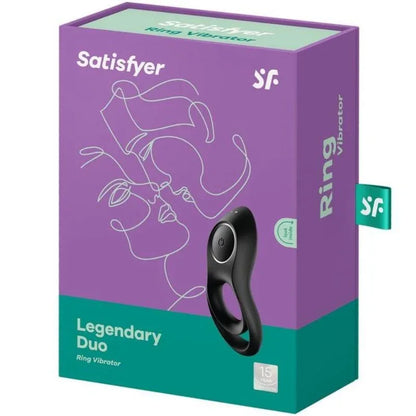 Satisfyer – Vibrateur Anneau Duo Légendaire Noir