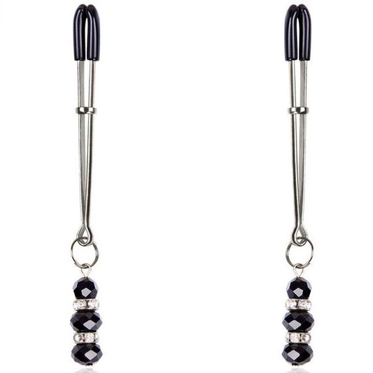 OHMAMA FETISH - Pinzas para pezones CON PIEDRAS DE CRISTAL