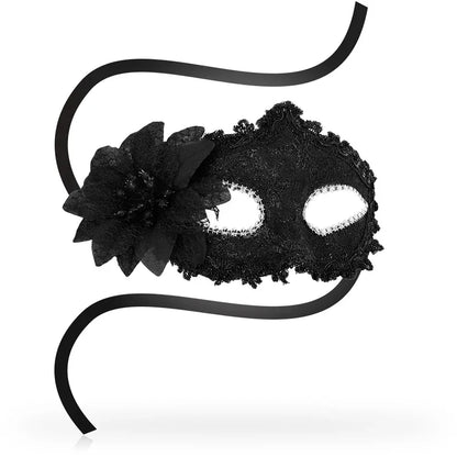 Ohmama – Masques Antizaz Fleur Côté Style Vénitien – Noir
