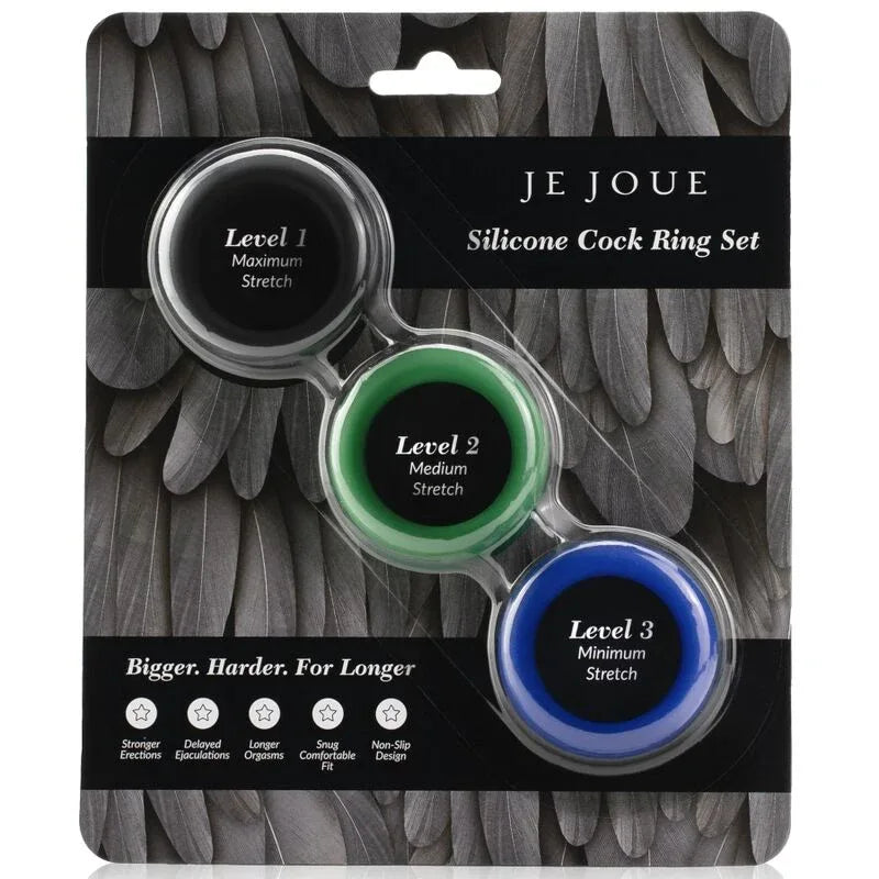 Je Joue – Ensemble Silicone Anneaux Pénis Silicone