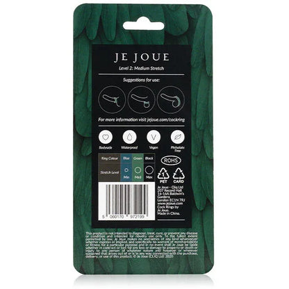 Je Joue – Bague Silicone Verte Choke Moyen