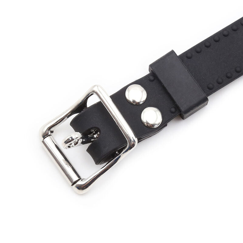 OHMAMA FETISH - MORDAZA DE ANILLO CON CADENAS Y PINZAS DE TELÉFONO