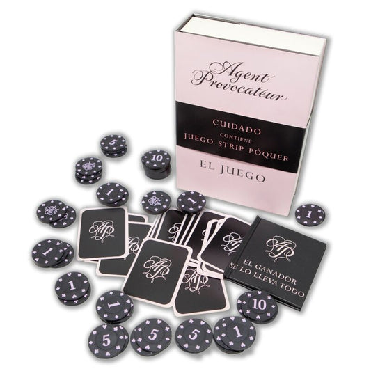 DIABLO PICANTE - STRIPED POKER CHIPS AND CARDS SET