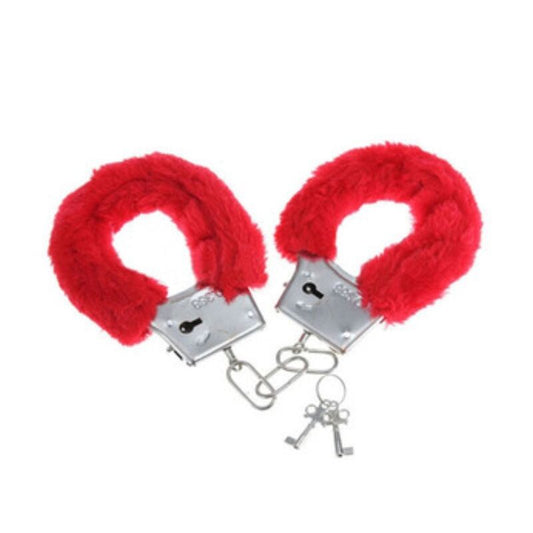 DIABLO PICANTE - RED FUR PLEASURE HANDCUFFS