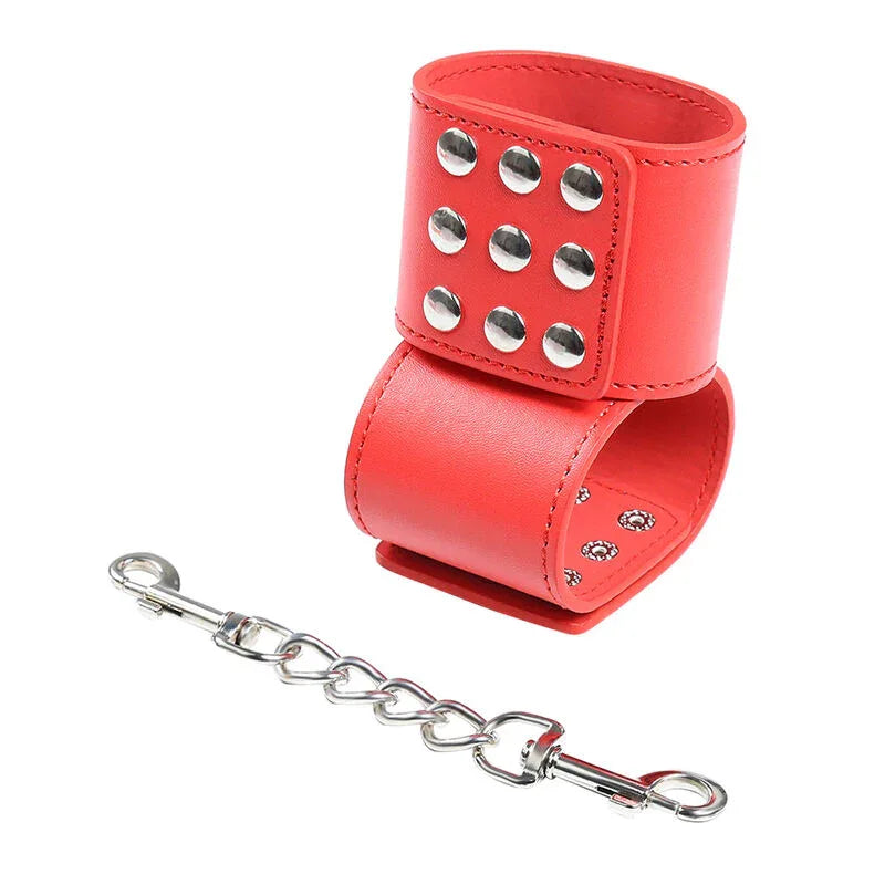 Ohmama Fetish – Menottes Rouges avec Fermeture à Pression
