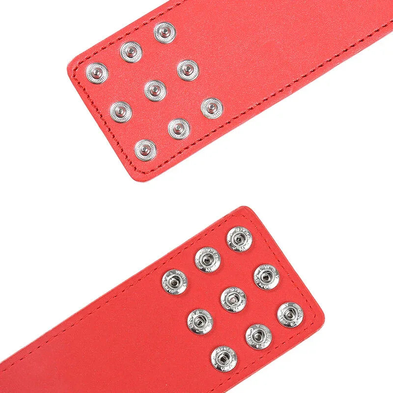 Ohmama Fetish – Menottes Rouges avec Fermeture à Pression