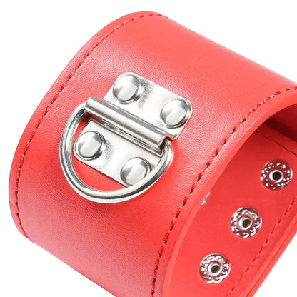 Ohmama Fetish – Menottes Rouges avec Fermeture à Pression