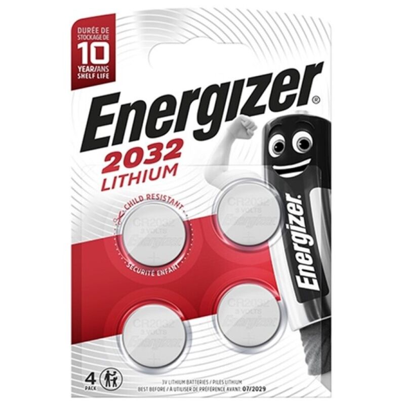 ENERGIZER - PILA BOTÓN LITIO CR2032 3V 4 UNIDADES?