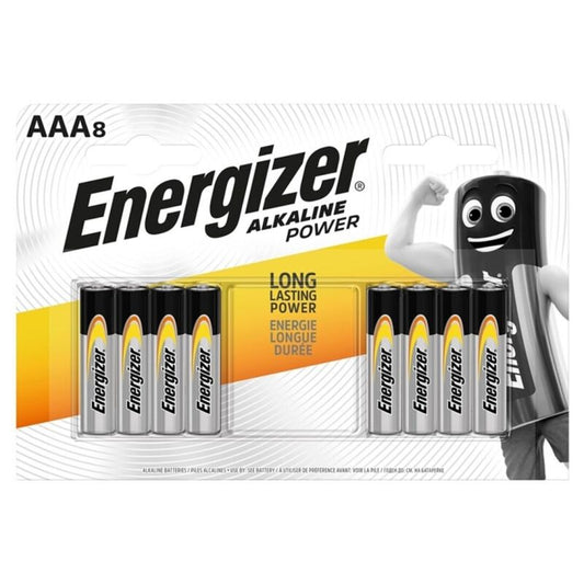 ENERGIZER - AAA LR03 POWER ALKALINE BATTERY 8 UNITS?