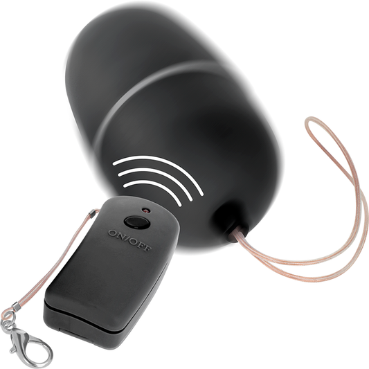 EN LÍNEA - HUEVO VIBRADOR CON CONTROL REMOTO NEGRO
