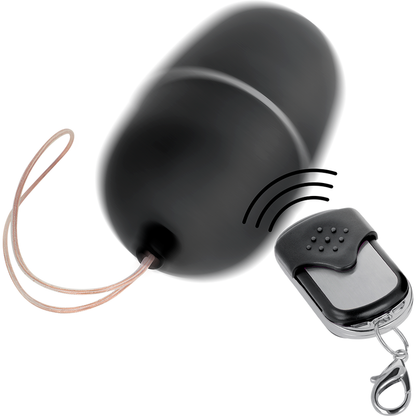 EN LÍNEA - HUEVO VIBRADOR CON CONTROL REMOTO M NEGRO