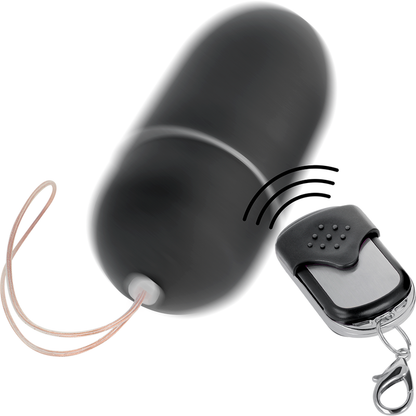 EN LÍNEA - HUEVO VIBRADOR CON CONTROL REMOTO L NEGRO