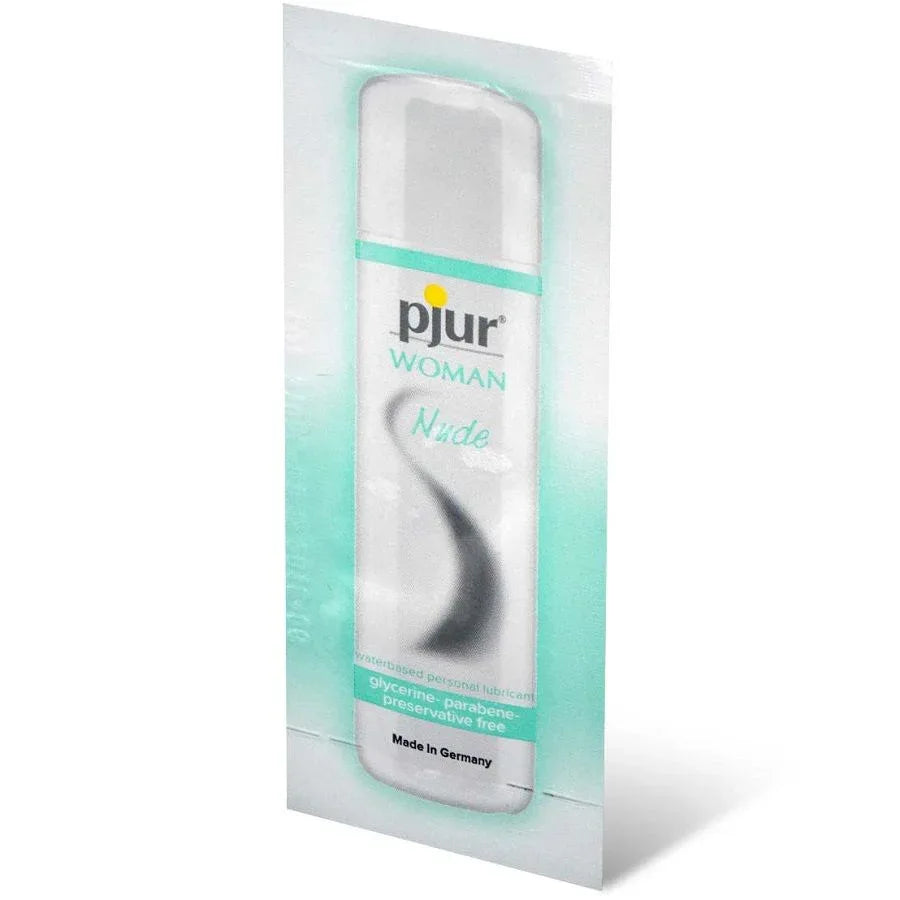 Pjur – Woman Nude Lubrifiant Base Eau 2 ml – Sensations Intenses & Excitation Maximale