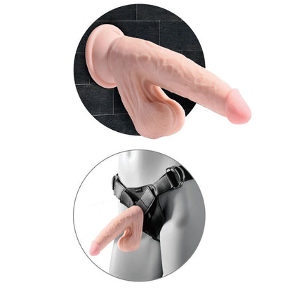 KING COCK - PLUS 3D Dildo avec Testicules Mouvants 20,3 cm