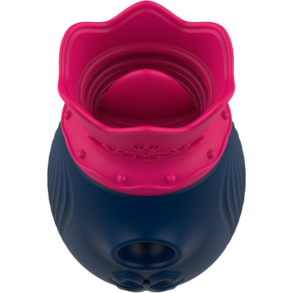 Stimulateur clitoridien stimulateur de clitoris 10 modes d'aspiration et de léchage - bleu