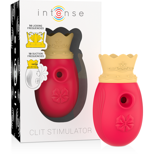 Stimulateur clitoridien stimulateur clitoris 10 modes d'aspiration et de léchage - rouge –