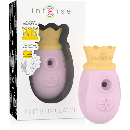 Stimulateur clitoridien stimulateur de clitoris 10 modes d'aspiration et de léchage - rose