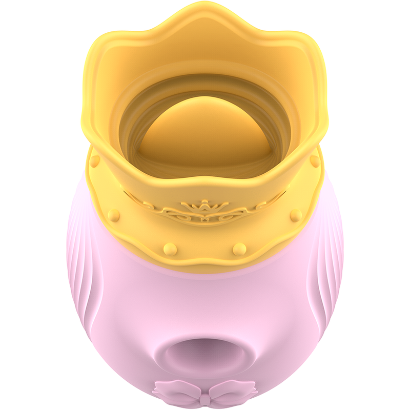 Stimulateur clitoridien stimulateur de clitoris 10 modes d'aspiration et de léchage - rose