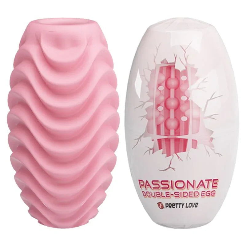 Pretty Love – Oeuf Masturbateur Double Face Rose