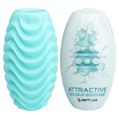 Pretty Love Oeuf Masturbateur Double Face Turquoise