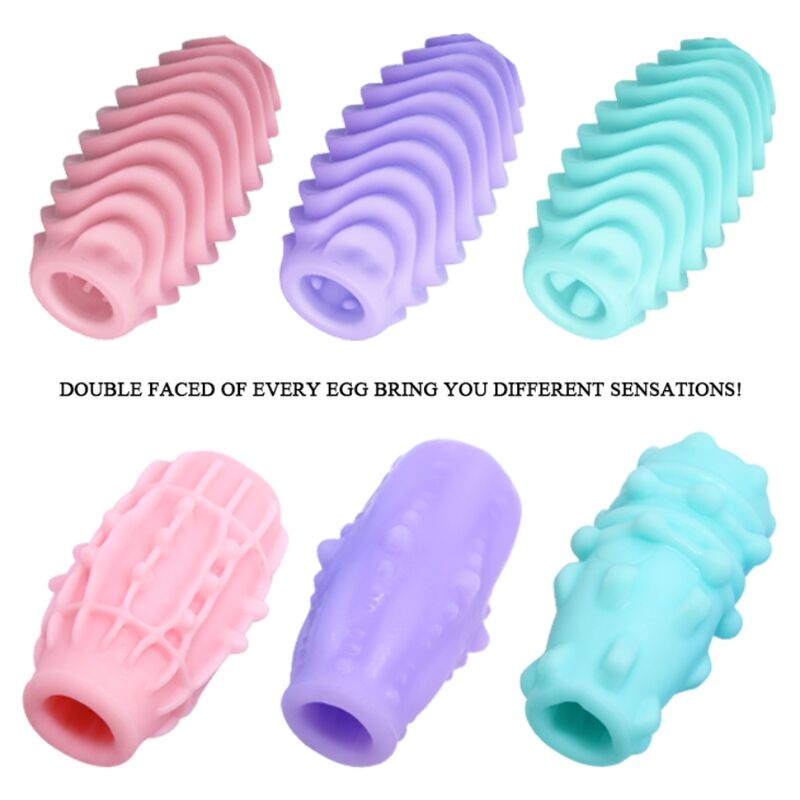 PRETTY LOVE - DOUBLE-SIDED MASTURBATOR EGG 15 PCS