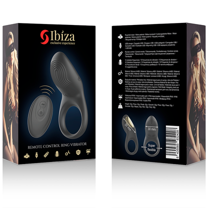 Vibrateur anneau vibrant de télécommande contact complet – Ibiza