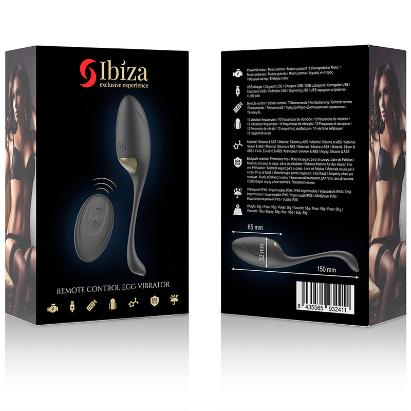Vibrateur oeufs puissant télécommande – Ibiza